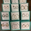 Bulk Lots: 40 pairs-Earrings in Tiffany Blue Gift Boxes-$2.50 pr