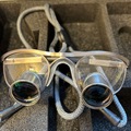 Gebruikte apparatuur: Loupe bril van exam vision in koffer 