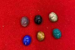 Bulk Lots: 1000 pcs-12/10mm Oval Genuine Scarab Cabachon Stones-$0.15 pcs