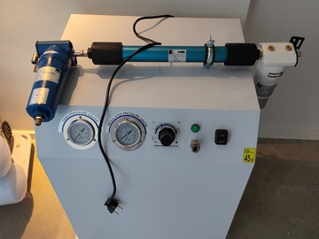 Gebruikte apparatuur: Dentale compressor met droger en filters 