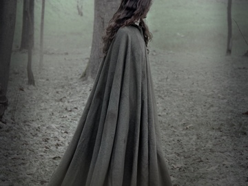 Selling with online payment: Wool cloak aged and dyed by hand