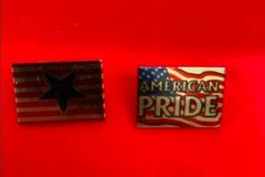 Bulk Lots: 300 pcs--Patriotic Tac Pins--$0.33 pcs!!