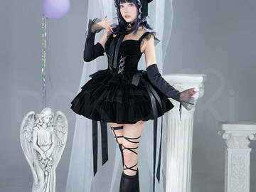 Selling with online payment: Doki Doki Cosplay - Marin/Kuromi Dress + hat