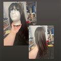 Selling with online payment: long dark brown wig