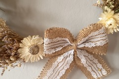 Vente: Couronne de fleurs séchées 