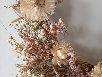 Vente: Couronne de fleurs séchées 