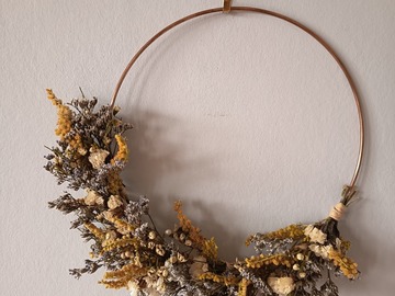 Vente: Couronne de fleurs séchées 