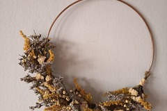 Vente: Couronne de fleurs séchées 
