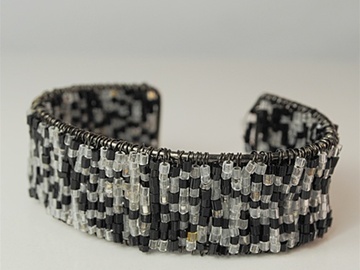 Bulk Lots: 134 pcs-Glass Seed Bead Cuff Bracelet-$0.75 pcs