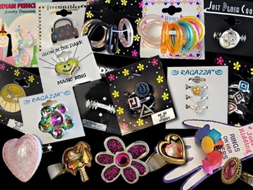 Bulk Lots: 1800 pcs--Children's rings and young adult rings--$0.10 pcs