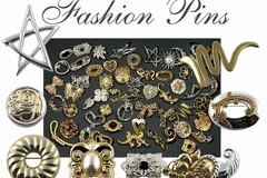 Bulk Lots: 132--Ladies Fashion Pins-Brooches--$0.74 pcs!!