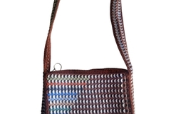 Vente au détail: SAC "ZELDA" Marron angle multicolore