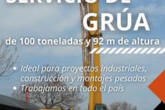 En alquiler: Alquiler de grua de 100 Tn