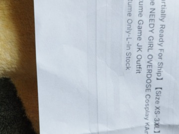 Selling with online payment: Needy girl overdose Kangel costume and dress M size