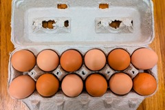 Selling with online payment: Organic Fed, Large Brown Eggs
