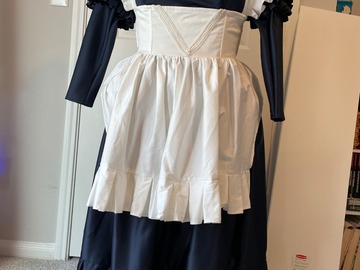 Selling with online payment: Maid Costume - Full Dress with lace back