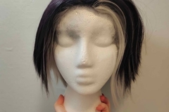 Selling with online payment: Black and white wig