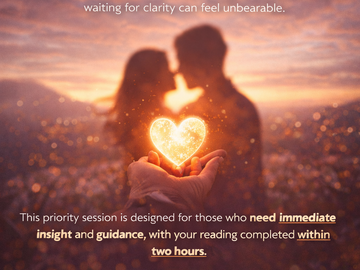 Selling:  Immediate Love Insight - urgent reading within 2 hours 