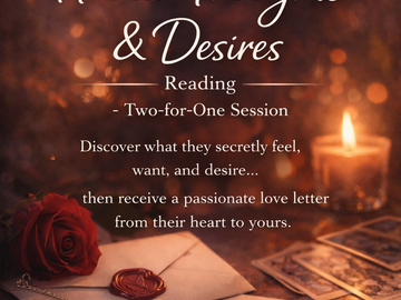 Selling: Hidden Thoughts & Desires Reading + erotic love letter