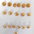 Selling: Lot de 18 boutons dorés "ancre marine"