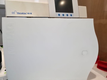 Gebruikte apparatuur: Autoclaaf Melag 40-B