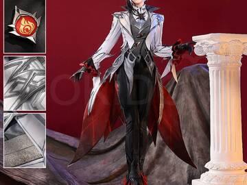 Selling with online payment: Doki Doki SR Arlecchino cosplay