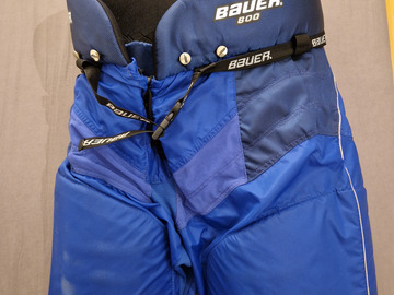 Verkaufen mit Online-Zahlungen: Eishockey Hose: Bauer 800 – Blau – Gr. XL