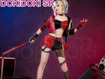 Selling with online payment: Doki Doki Isekai Harley Quinn Cosplay 