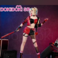 Selling with online payment: Doki Doki Isekai Harley Quinn Cosplay 