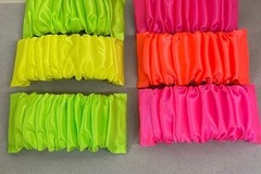 Bulk Lots: 360 pcs--Neon Fabric Hair Barrettes--$.30 pcs