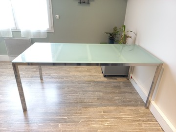 Vente: Grand bureau en verre