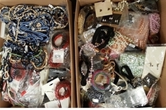 Bulk Lots: 40 lbs--Pandora's box of Treasure Jewelry- $3.99 lbs