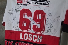 Verkaufen mit Online-Zahlungen: Epc crimmitschau Fan Trikot mit unterschriften 2000