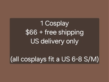 Selling with online payment: 1 Cosplay