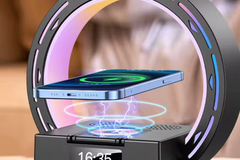 Bulk Lots: Colorful Led Light Wireless Charging Bluetooth Speaker Home Besid