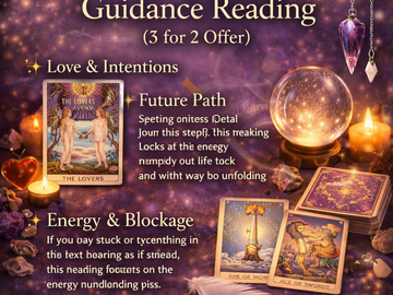 Selling: 3 in 1 intuitive guidance reading  