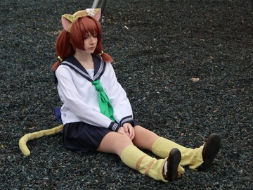 Selling with online payment: Puchiko Di Gi Charat Costume+Wig+Shoes [L]