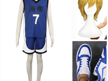 Selling with online payment: Ryōta Kise Kuroko's Basketball Costume+Wig+Shoes [L]