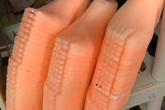 Bulk Lots: 130pcs Size 7, Right Foot Plastic Shoe Forms, Used