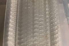 Bulk Lots: 70pcs Clear Plastic Serving Trays, Used