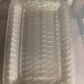 Bulk Lots: 70pcs Clear Plastic Serving Trays, Used