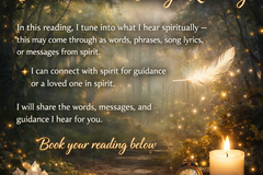 Selling: ✨ Clairaudient Message Reading/ guidance or spirt led