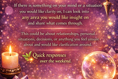 Selling: ✨ Weekend Spiritual Readings ✨quick response 