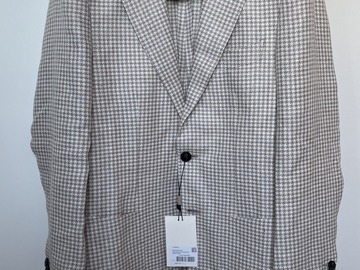 Selling with online payment: [EU][NO US TAX] NWT Suitsupply beige houndstooth jacket, size 36R