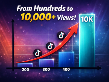 Selling:  Move from a few hundred Views to tens of thousands Tik Tokj