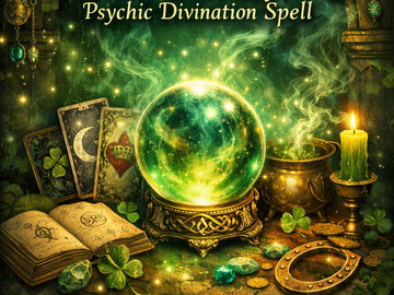 Selling: St. Patrick’s Day Lucky Emerald Veil Spell & Reading - 3 Slots