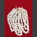 Bulk Lots: 25 lbs--Vintage Japanese Glass Chalkwhite Beads--12mm $4.00 lb