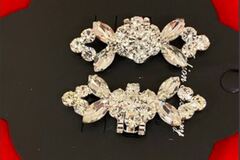 Bulk Lots: 40 pairs-- Rhinestone Shoe Clips-- $2.50 pair-- $20.00 Retail
