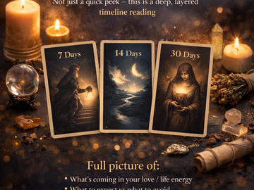 Selling: Timeline Energy Reading (7 • 14 • 30 Days) - 3 timeline readings 
