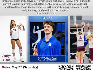 Clinics: (9th-12th Grade) PJ Marshall & EKU Women's Volleyball Clinic